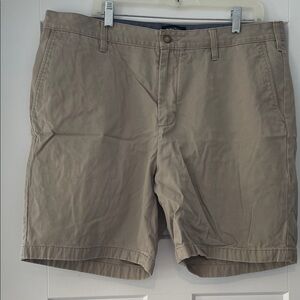 Nautica Men's Khaki Flat Front Shorts